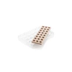 Moule chocolat tritan avec insert silicone Semisfera 01