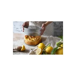 Moule à manqué fond amovible inox perforé ø 24 cm