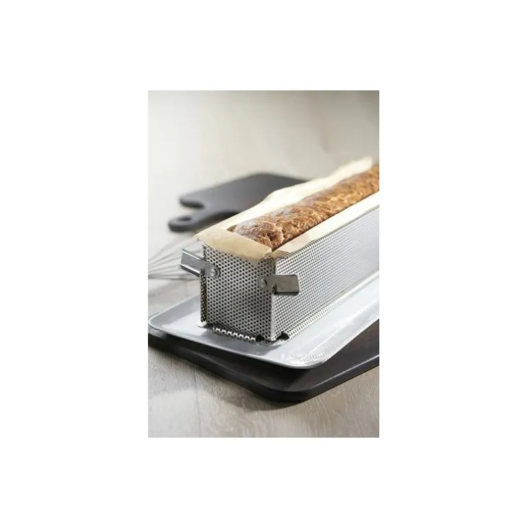 Moule perforé pliant Geoform inox 48 x 9 x 8,5 cm