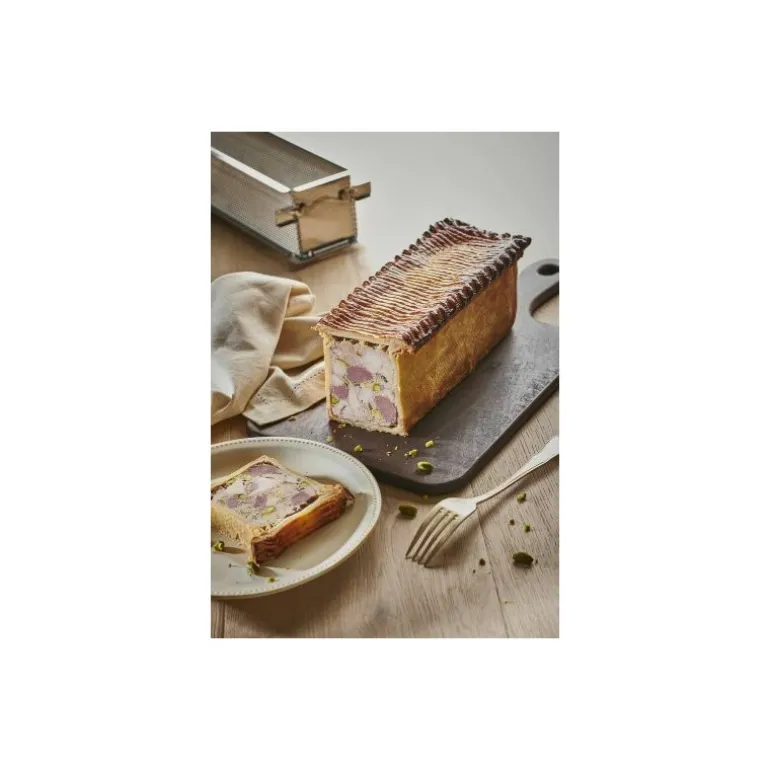 Moule rectangulaire pliant inox 35x7x7,5cm