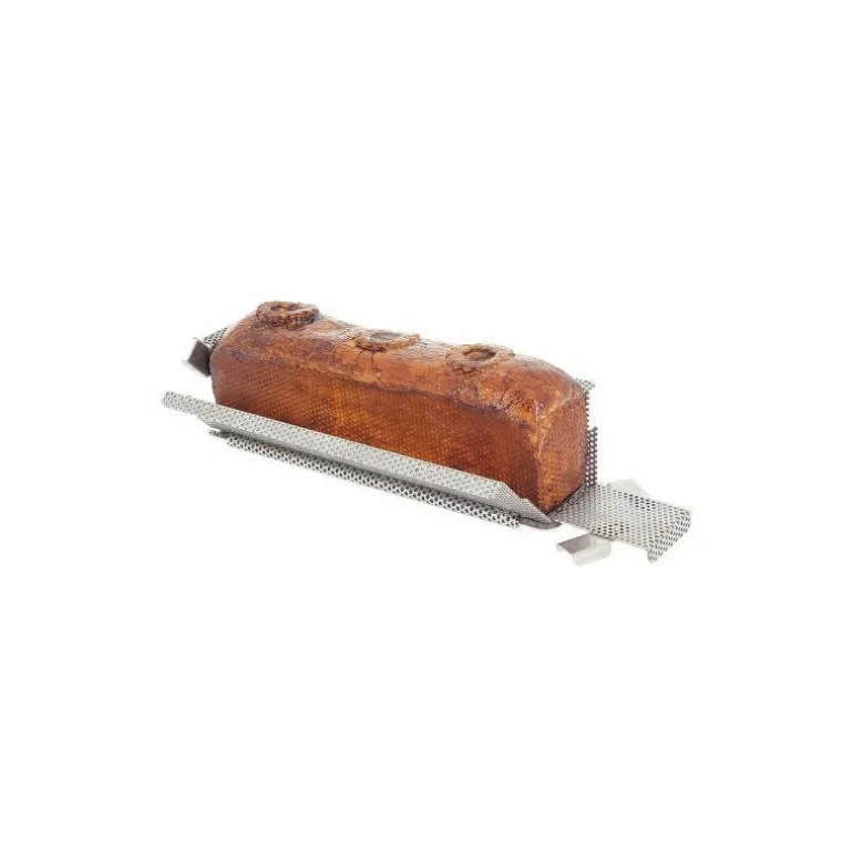 Moule rectangulaire pliant inox 24 x 5 x 6 cm