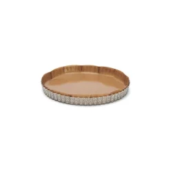 Moule à tarte fond amovible inox perforé ø 28 cm