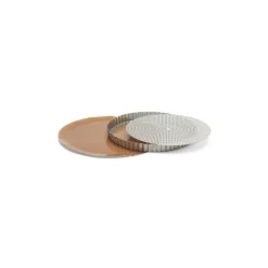 Moule à tarte fond amovible inox perforé ø 28 cm