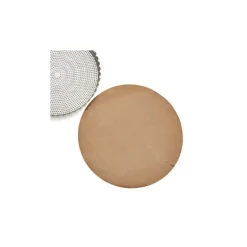 Moule à tarte inox perforé et feuille de cuisson Ø 24 cm