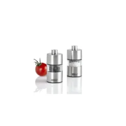 Moulin à poivre et sel inox et verre Minimill 6,2 cm - par 2