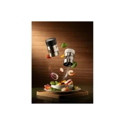 Moulin à poivre et sel Twin noir inox 11 cm