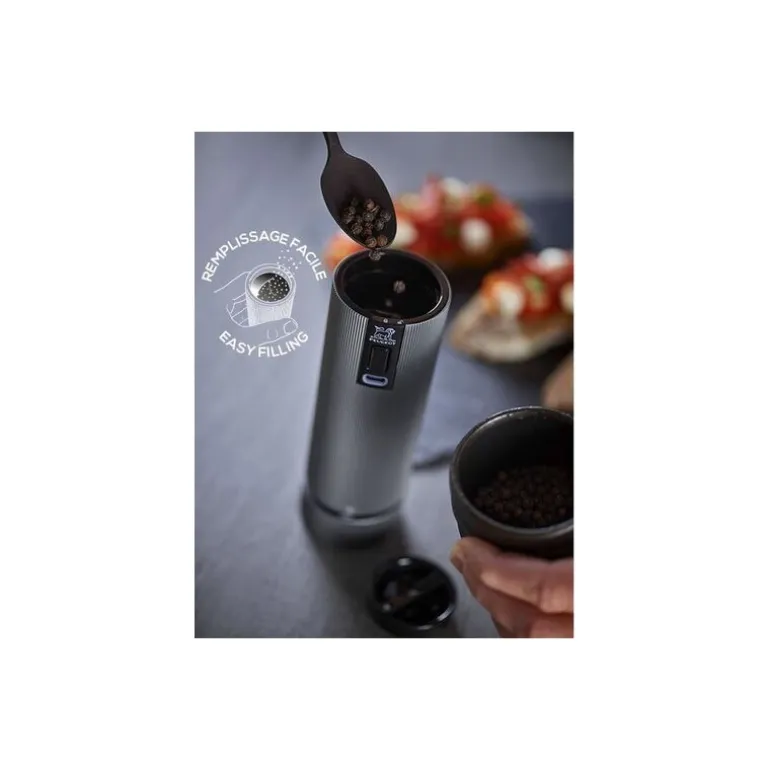 Moulin à sel électrique rechargeable Line Zirlion 15 cm