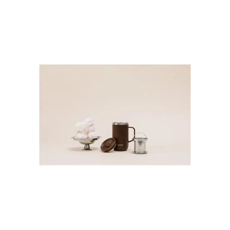 Mug tisanière isotherme avec filtre Matt chocolat 47 cl