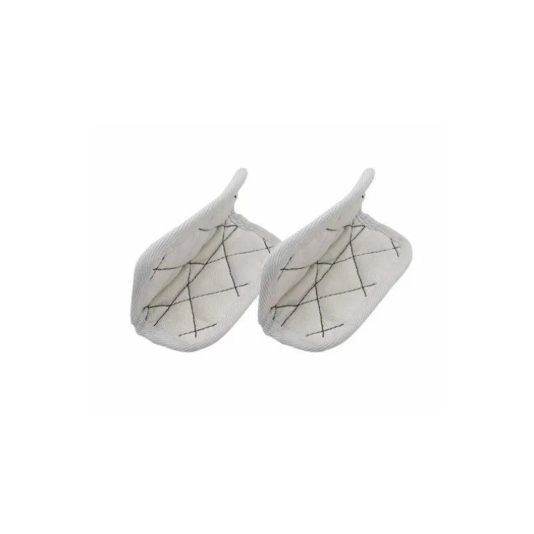 Paire de maniques coton blanc polaire