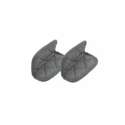 Paire de maniques coton gris perle