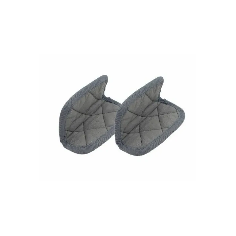 Paire de maniques coton gris perle