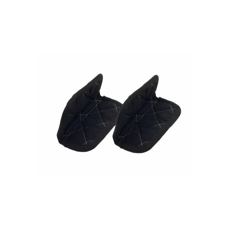 Paire de maniques coton noir graphite
