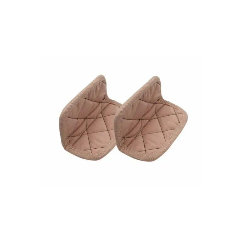 Paire de maniques coton rose guimauve