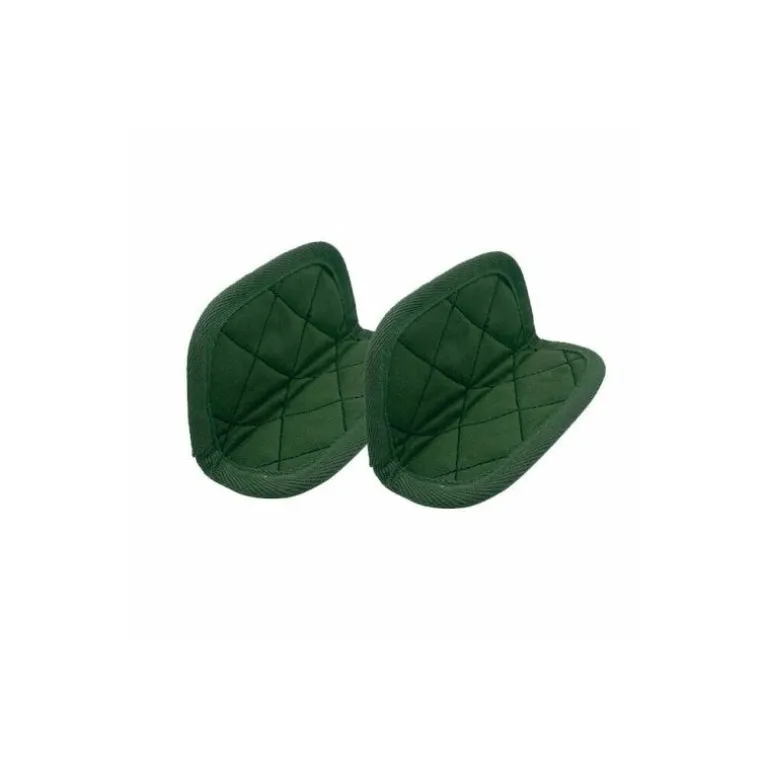 Paire de maniques coton vert fougère