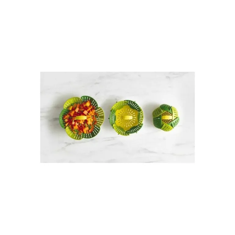 Panier vapeur pliable vert