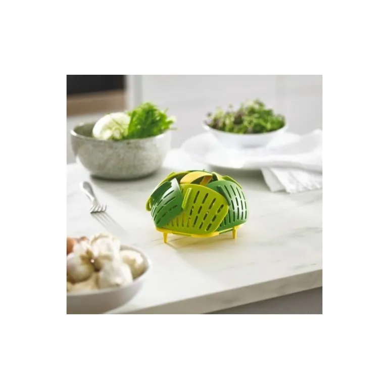 Panier vapeur pliable vert