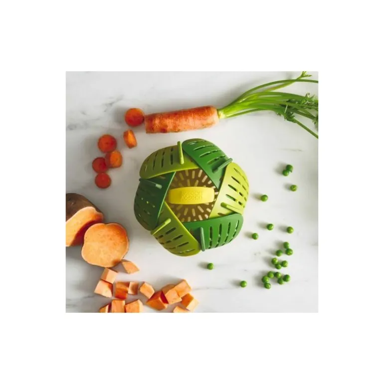 Panier vapeur pliable vert