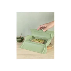 Papillote cuisson vapeur silicone vert 2 personnes