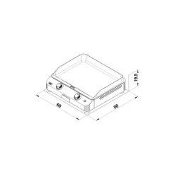 Plancha gaz Fusion 60