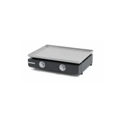 Plancha électrique Pro inox 2 zones