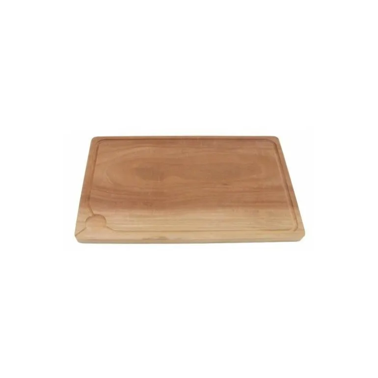 Planche à découper bois d'acajou 40 x 24 x 2,4 cm