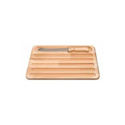 Planche à pain hêtre avec couteau à pain manche bois