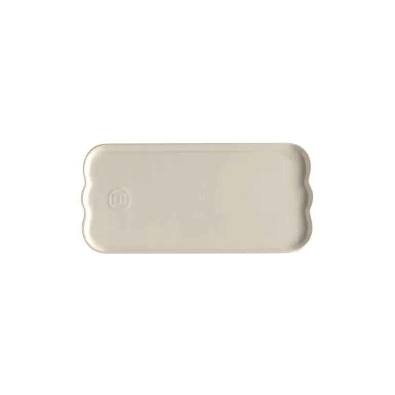 Plat à cake céramique collection Madeleine argile 31,5 cm
