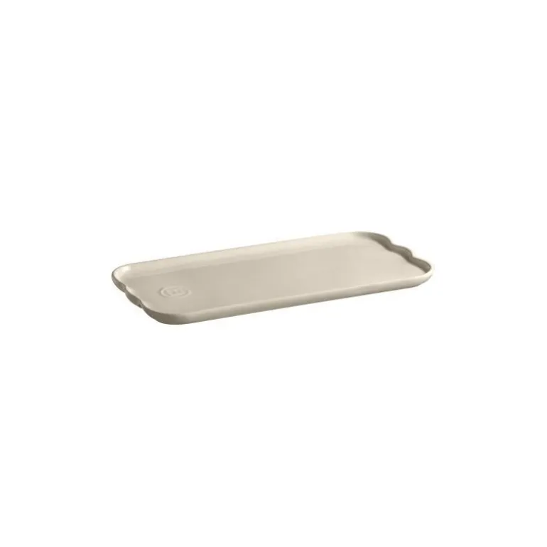 Plat à cake céramique collection Madeleine argile 31,5 cm