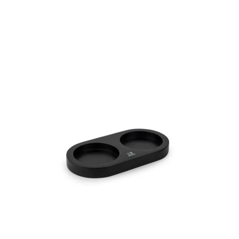 Plateau Linea pour duo de moulins bambou noir