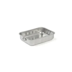 Plat à four inox nid d'abeille 25 x 19,5 x 6,5 cm