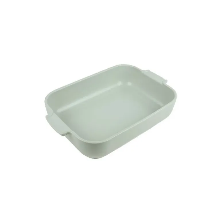 Plat à four rectangulaire céramique vert sauge Appolia 36 cm