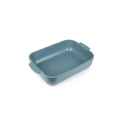 Plat à four rectangulaire céramique bleu céleste Appolia 32 cm