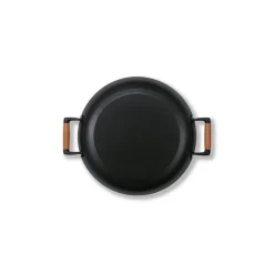 Plat à paëlla fer émaillé et céramique Mandala Ø 36cm