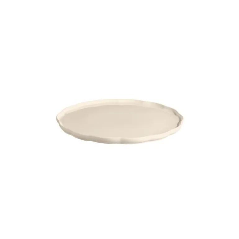 Plat rond céramique Madeleine argile ø 31 cm