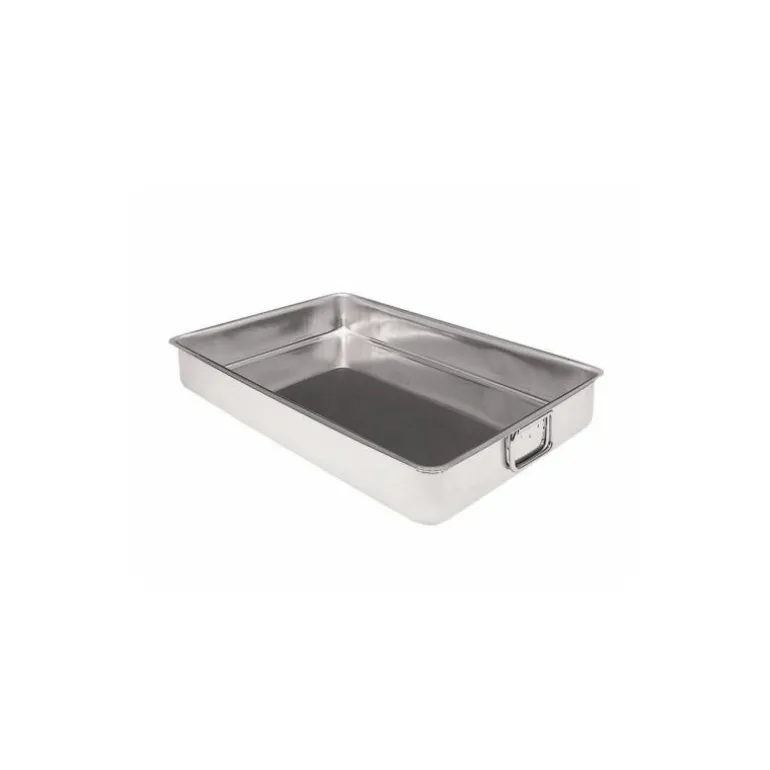 Plat à rôtir inox anses tombantes 43 cm