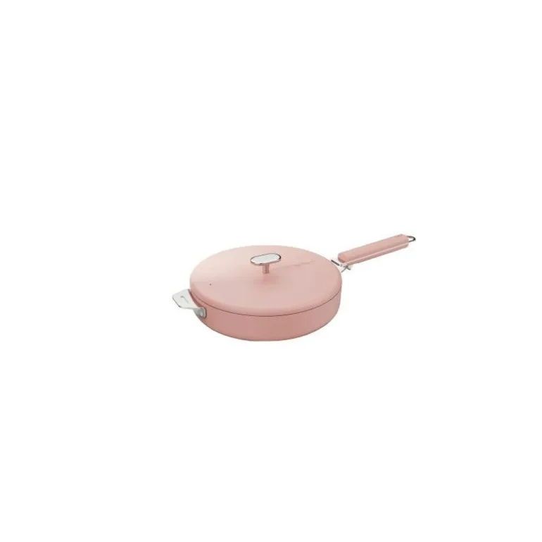 Poignée amovible La Merveilleuse inox rose guimauve
