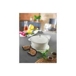 Poignée céramique couronne blanche pour Incroyable cocotte