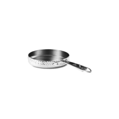 Poêle bord droit trilply inox miroir martelé ø 24 cm