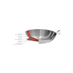 Poêle inox Casteline amovible ø 26 cm