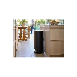 Poubelle à pédale Arc noir carbone 30 L