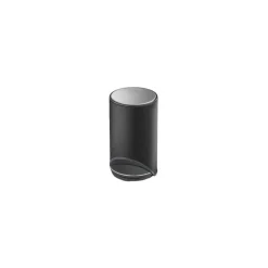 Poubelle à pédale Arc noir carbone 10 L