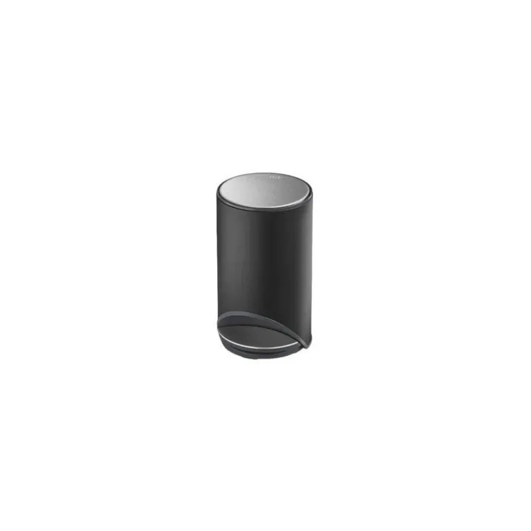 Poubelle à pédale Arc noir carbone 10 L