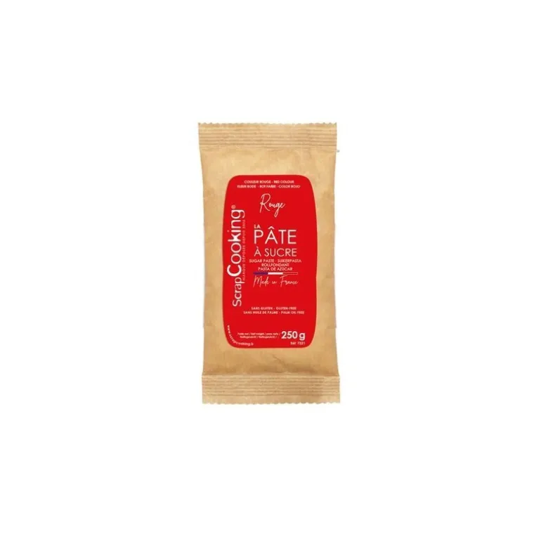 Pâte à sucre rouge - 250 g