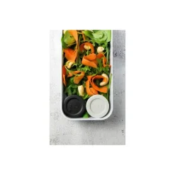 Récipients à sauce gris coton en noir onyx 10 ml- par 2