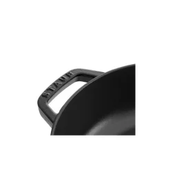 Sauteuse fonte Chistera avec couvercle noir mat Ø 24 cm