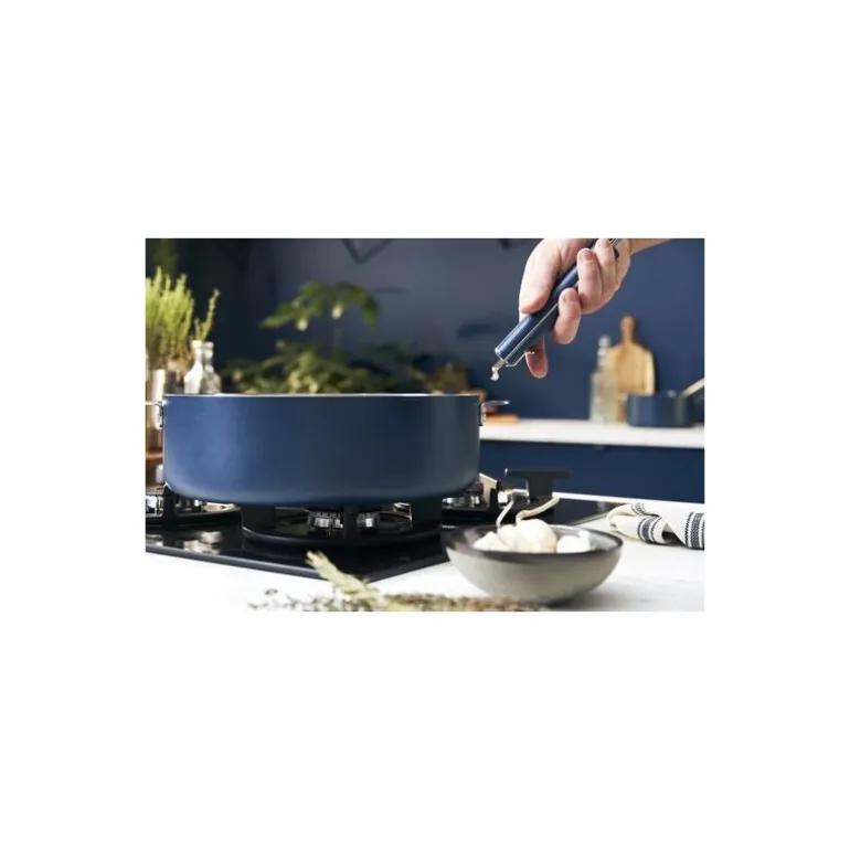 Sauteuse inox La Merveilleuse bleu myrtille ø 28 cm
