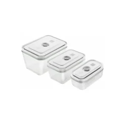 Set 3 boites sous vide verre Fresh & Save