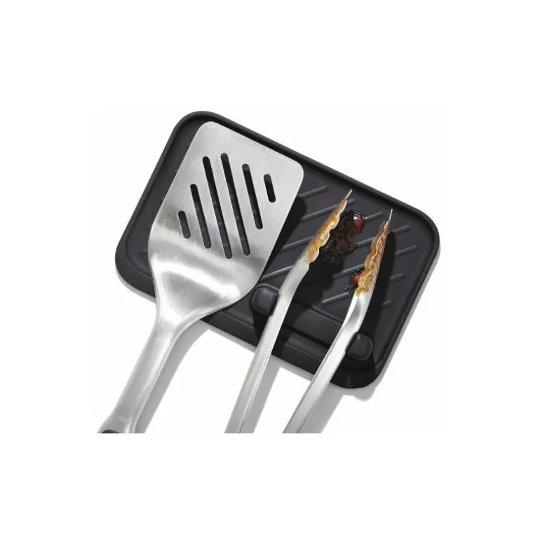 Set de 2 ustensiles pour barbecue, spatule + pince de service