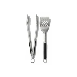 Set de 2 ustensiles pour barbecue, spatule + pince de service