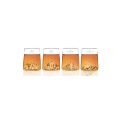 Set 4 verres shooters Topographic 6,5 cl
